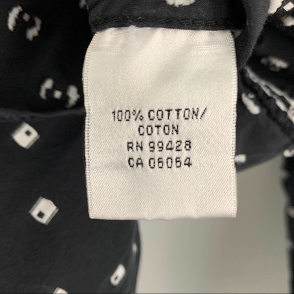 Bugatchi Black and White Button Down Shirt M - Picture 6 of 13